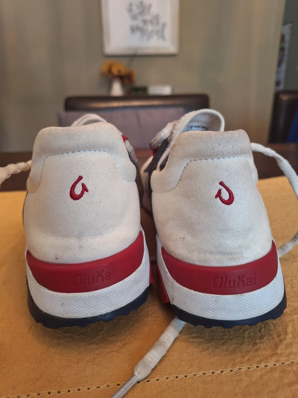 Olukai Wail Uku Women's White Mesh Athletic Sneakers 9.5